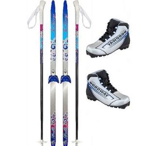 Лыжи в Чебоксарах Беговые лыжи  Nordway JUNIOR NNN red палки и ботинки.jpg